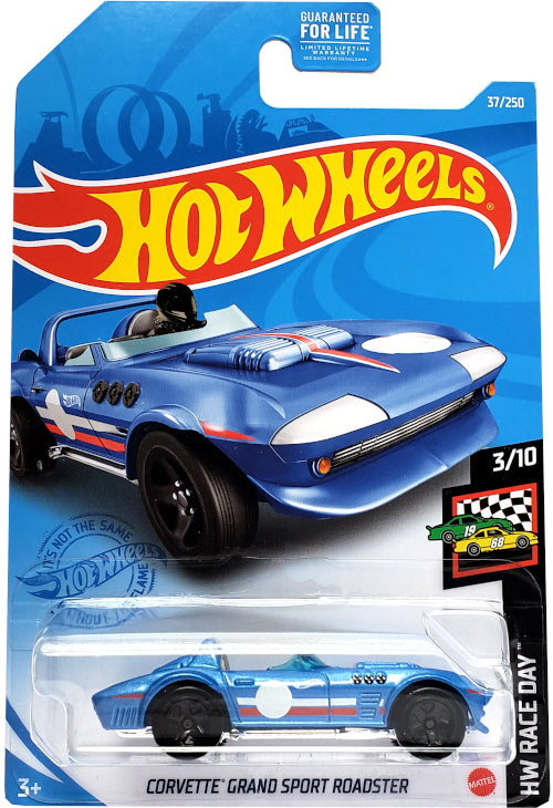 2021 Hot Wheels Mainline #037 - 1963 Corvette Grand Sport Roadster (Blue) GRX92