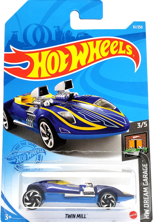 BigD Toys | 2021 Hot Wheels Twin Mill Diecast Car Blue GRY10 Classic