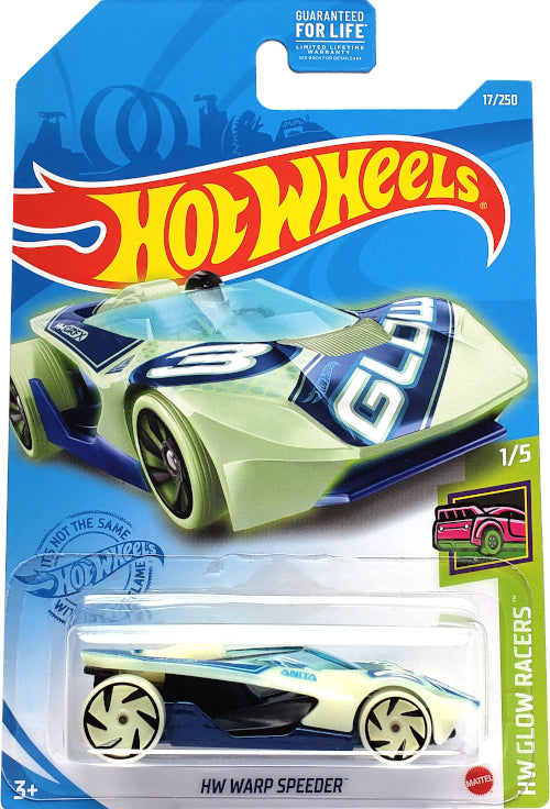 2021 Hot Wheels Mainline #017 - HW Warp Speeder (Glow in the Dark) GRY13