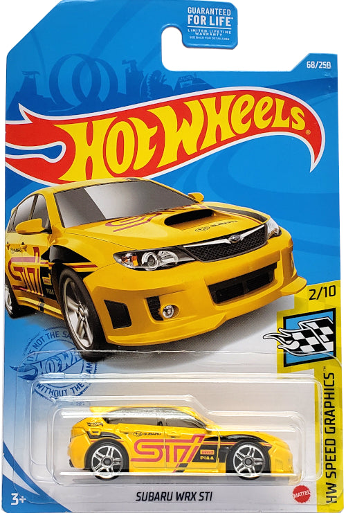 2021 Hot Wheels Mainline #068 - Subaru WRX STi Wagon (Yellow) GRY42