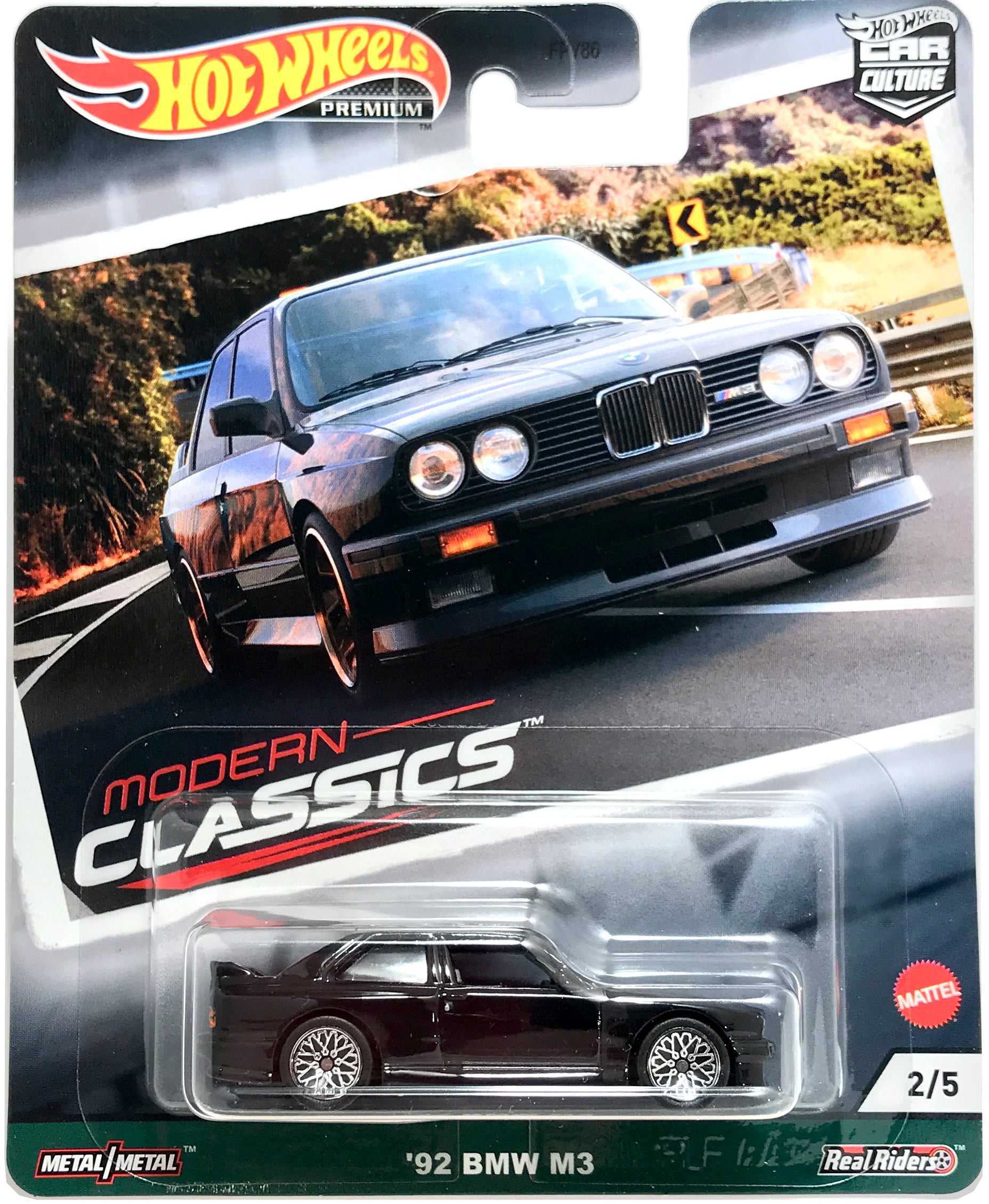 Hot Wheels Premium Modern Classics - 1992 BMW M3 E30 Coupe Black GRJ92