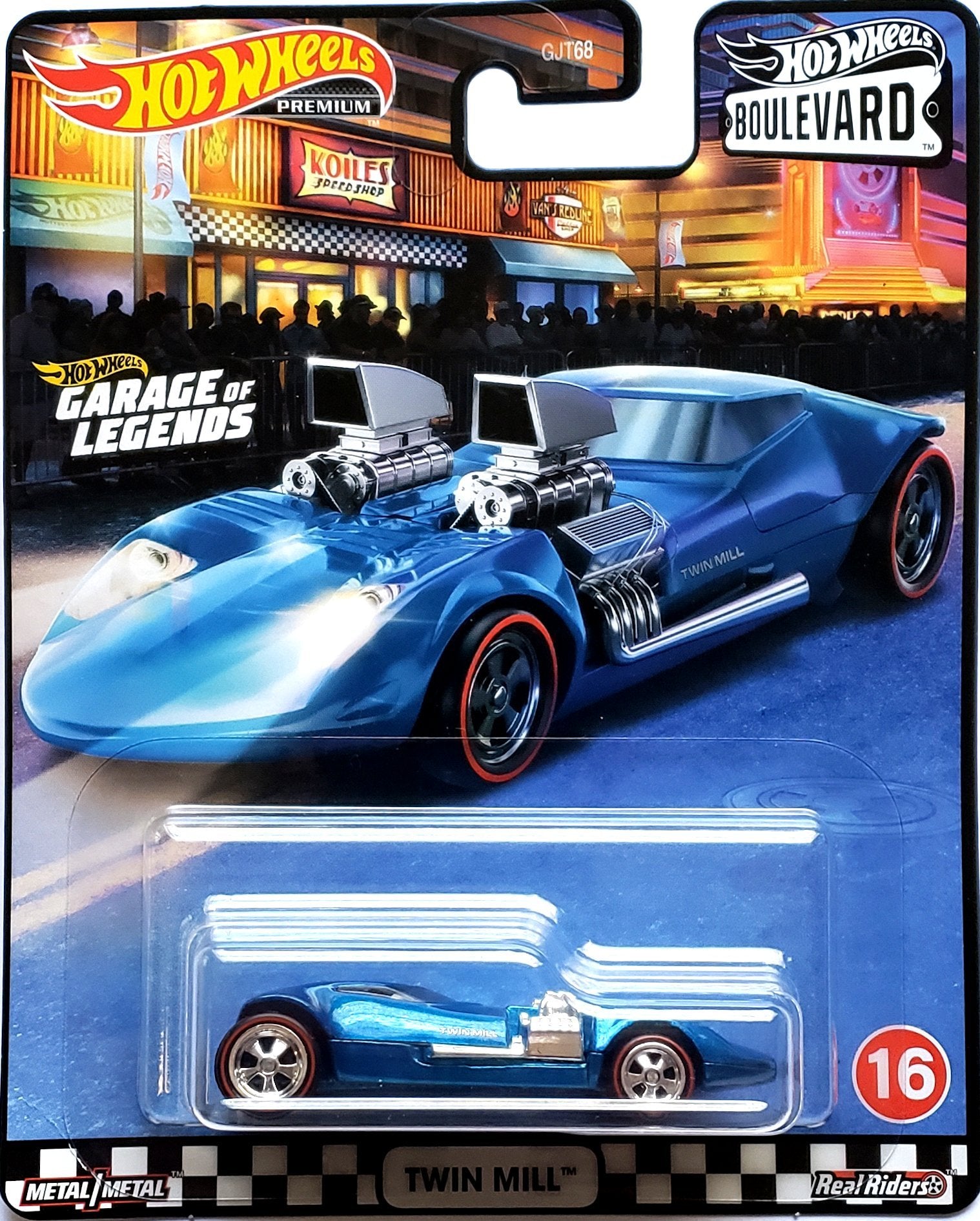 Hot Wheels Boulevard Premium - #16 Twin Mill (Blue) GJT88