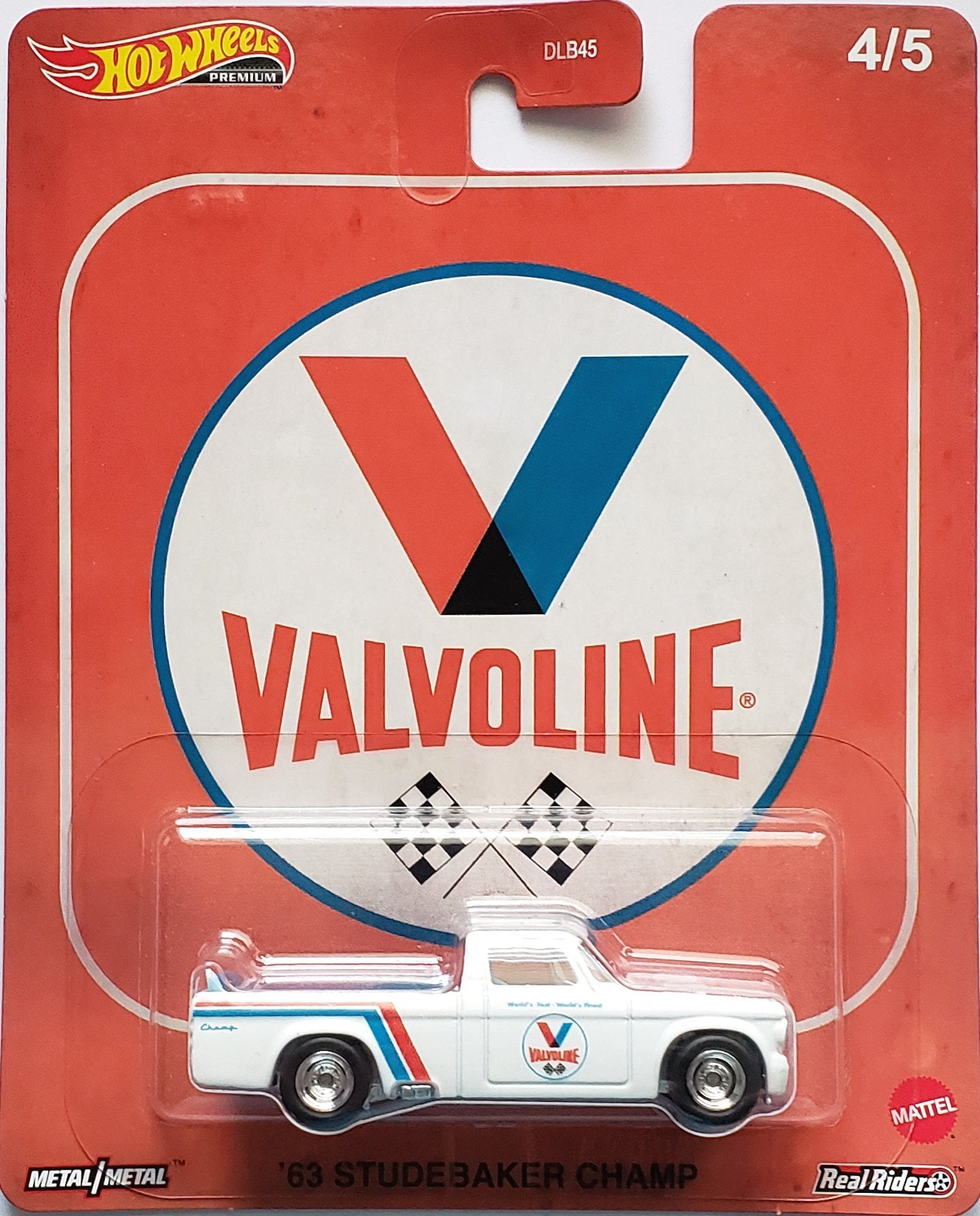 Hot Wheels Premium - 1963 Studebaker Champ Pickup Truck (Valvoline White) GRL38