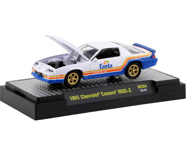 2020 M2 Machines Coca Cola RC04-20-35 - 1985 Chevy Camaro IROC-Z (Fanta Orange)