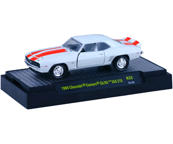 2015 M2 Machines Desktop R32-15-59 - 1969 Chevy Camaro SS/RS 350 Z10 (White)