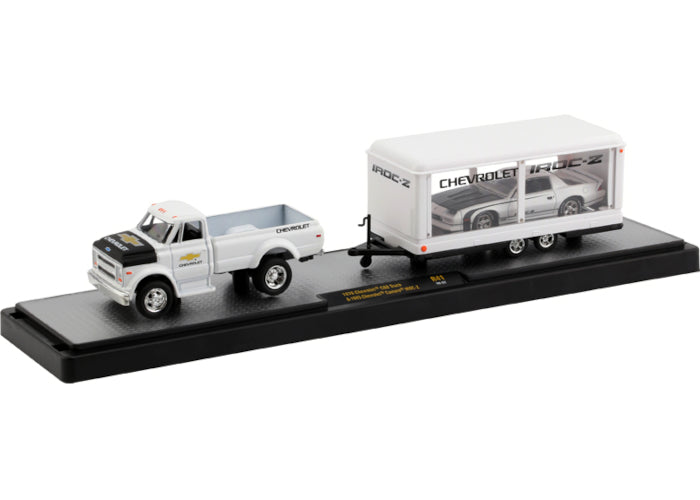 2020 M2 Machines Auto Haulers R41-20-22 - 1970 Chevy C60 Truck and 1985 Camaro IROC-Z