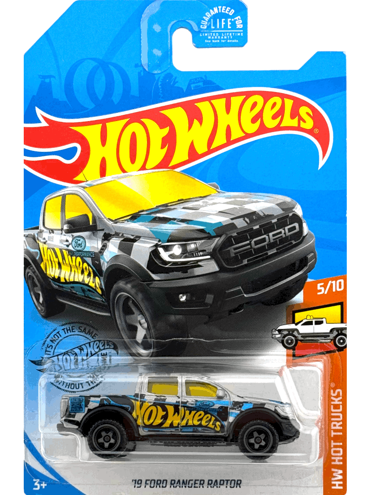 2019 Hot Wheels Mainline #185 - '19 Ford Ranger Raptor (GS Silver) GHG49