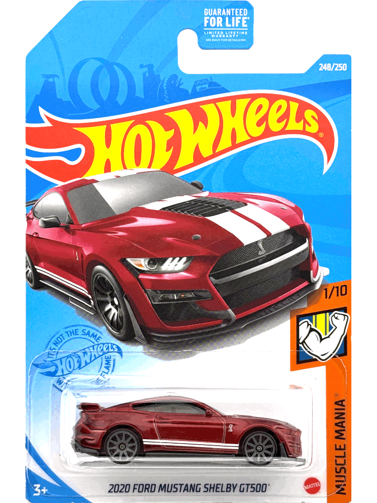 2020 Hot Wheels Mainline #248 - 2020 Ford Mustang Shelby GT500 (GS Exclusive Red) GTD38