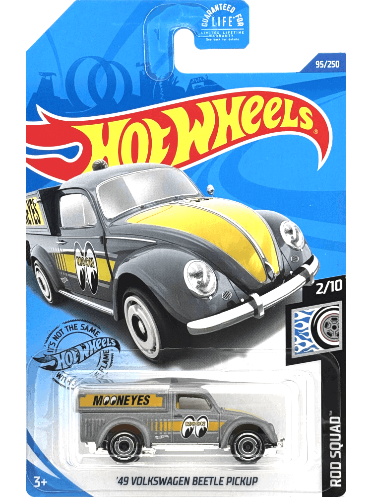 2020 Hot Wheels Mainline #095 - '49 Volkswagen Beetle Pickup (Grey) GHG53