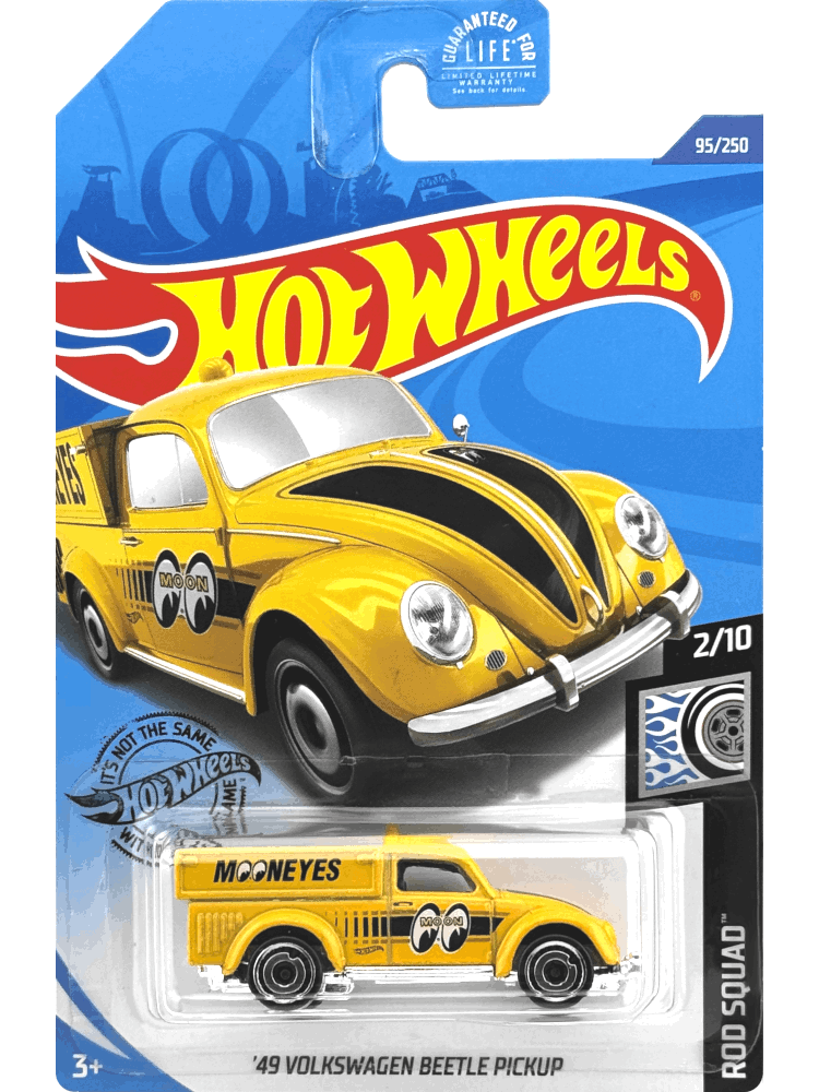 2020 Hot Wheels Mainline #095 - '49 Volkswagen Beetle Pickup (Yellow) GHD23