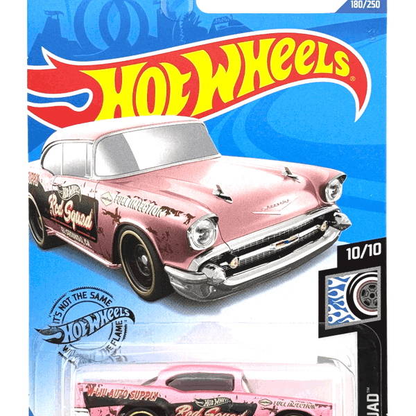 2020 Hot Wheels Mainline #180 - '57 Chevy Bel Air (Pink) GHD26