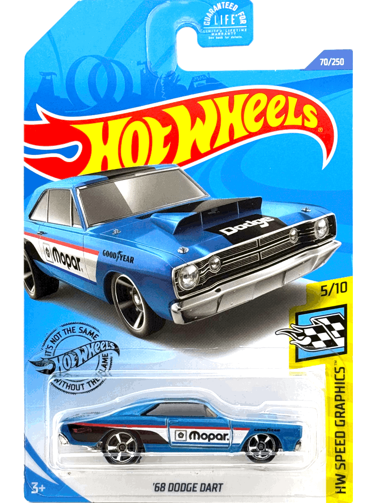 2020 Hot Wheels Mainline #070 - '68 Dodge Dart (Blue) GHF34