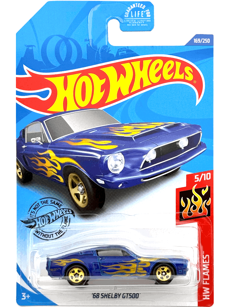 2020 Hot Wheels Mainline #169 - '68 Shelby GT500 (Blue) GHD60