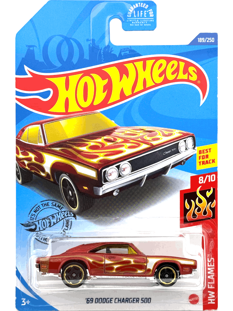 2020 Hot Wheels Mainline #189 - '69 Dodge Charger 500 (Red) GHG09
