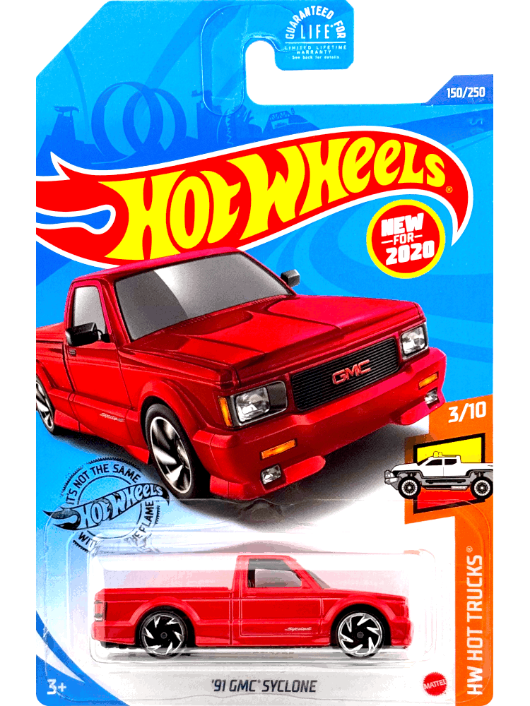 2020 Hot Wheels Mainline #150 - '91 GMC Syclone (Red) 3/10 HW Hot Trucks GHF13