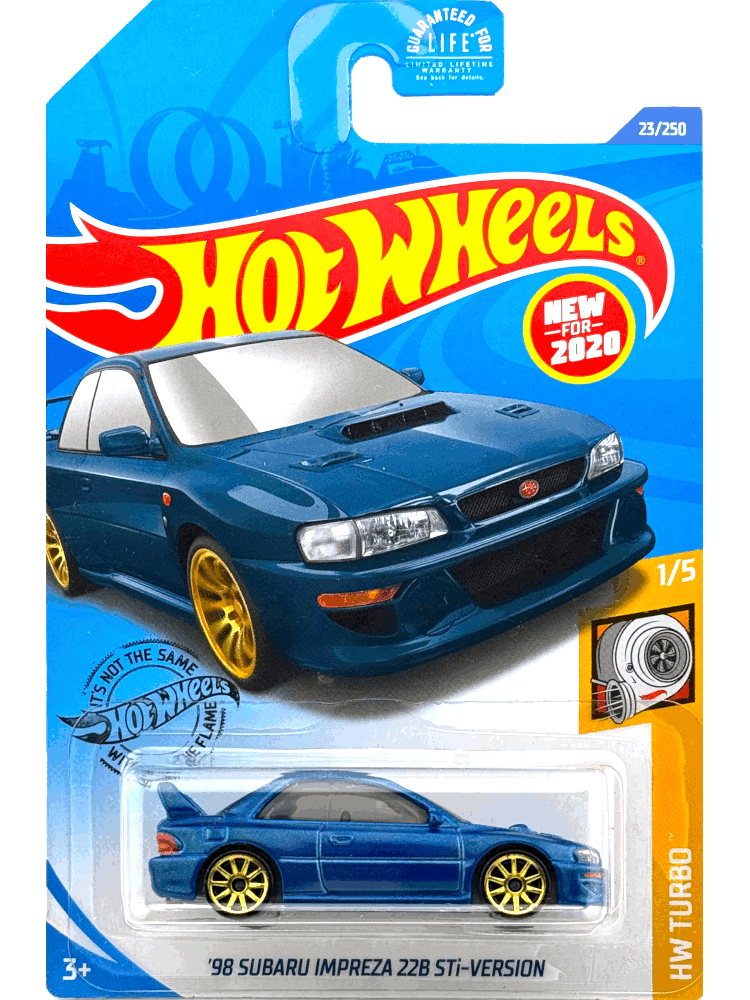 2020 Hot Wheels Mainline #023 - '98 Subaru Impreza 22b STi Version (Blue) GHB42