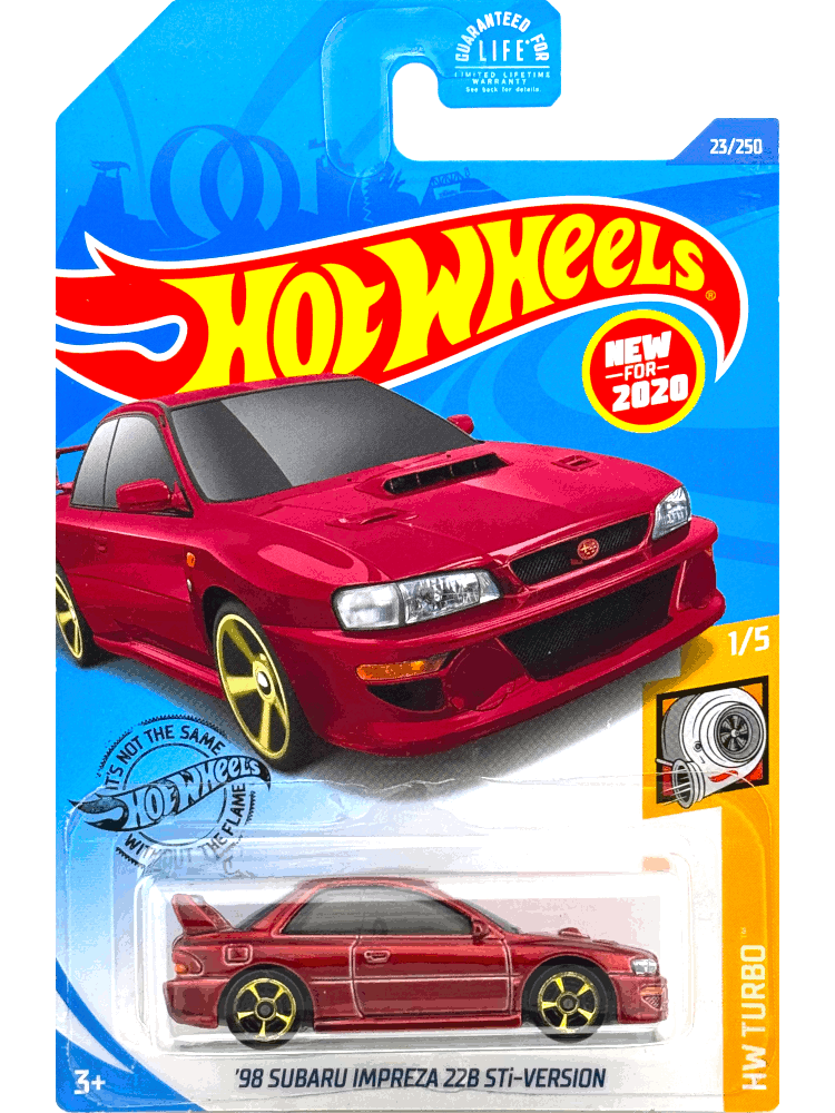 2020 Hot Wheels Mainline #023 - '98 Subaru Impreza 22b STi Version (Red) GHF06