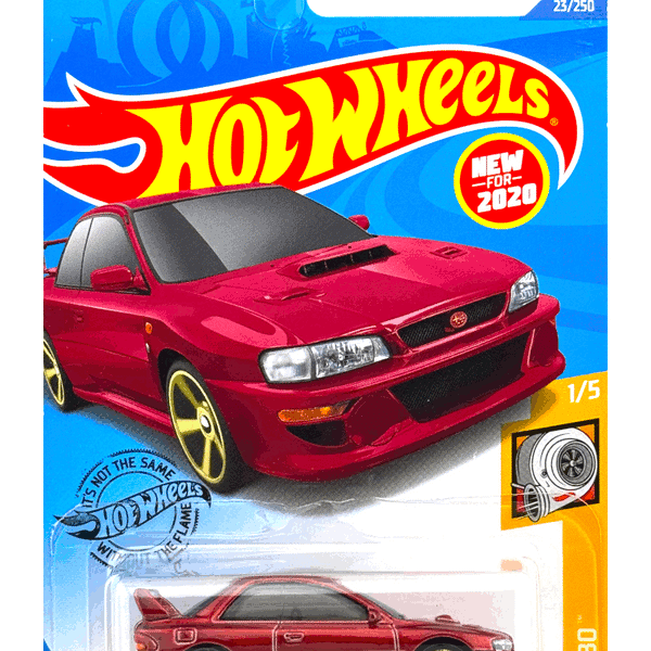 2020 Hot Wheels '98 Subaru Impreza 22b STi Rally Red GHF06 JDM Diecast