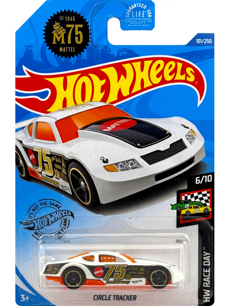 2020 Hot Wheels Mainline #101 - Circle Tracker (White) GHC52