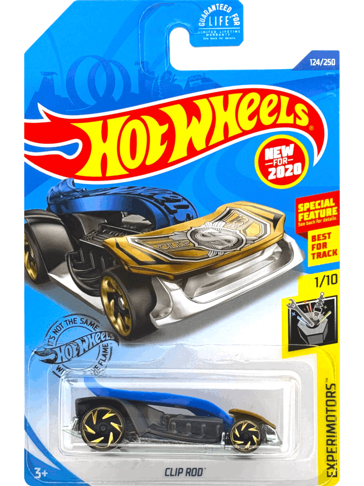 2020 Hot Wheels Mainline #124 - Clip Rod (Blue Money Clip) GHD87