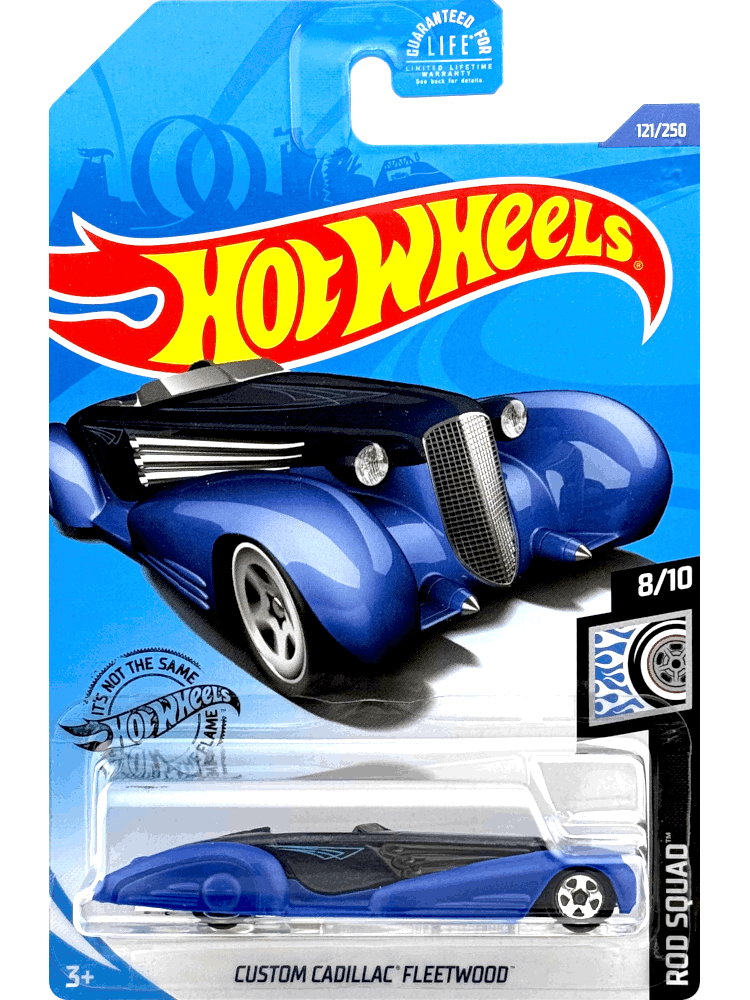 2020 Hot Wheels Mainline #121 - Custom Cadillac Fleetwood (Blue) GHF42