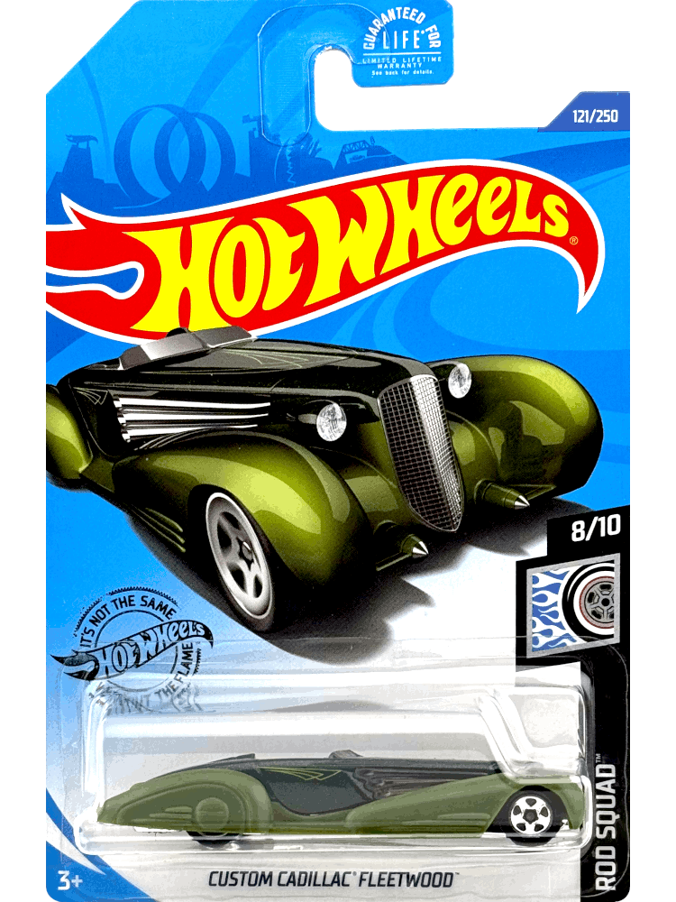 2020 Hot Wheels Mainline #121 - Custom Cadillac Fleetwood (Green) GHD30