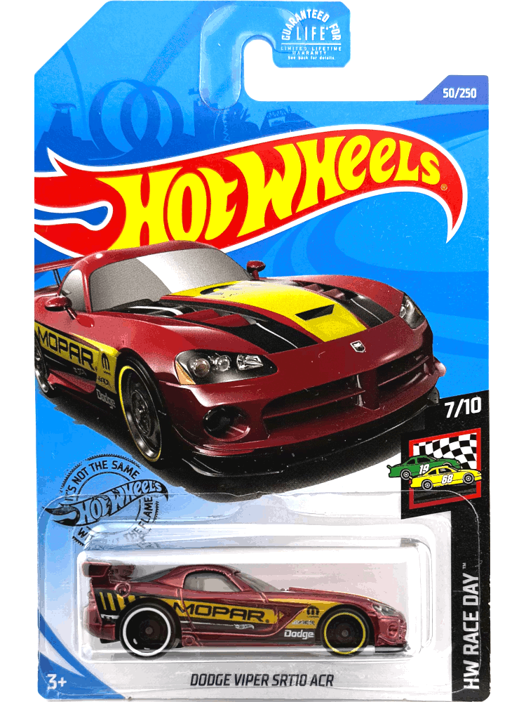 2020 Hot Wheels Mainline #050 - Dodge Viper SRT10 ACR (Red) GHC54