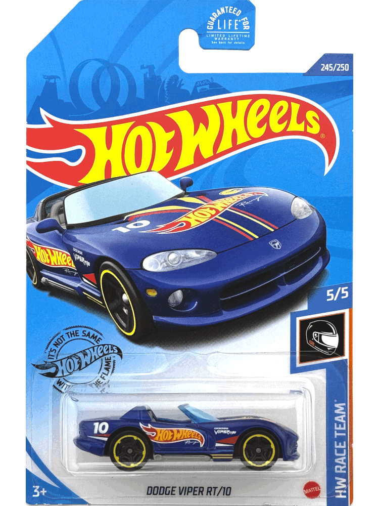 2020 Hot Wheels Mainline #245- Dodge Viper RT/10 Treasure Hunt (Blue) GHD75