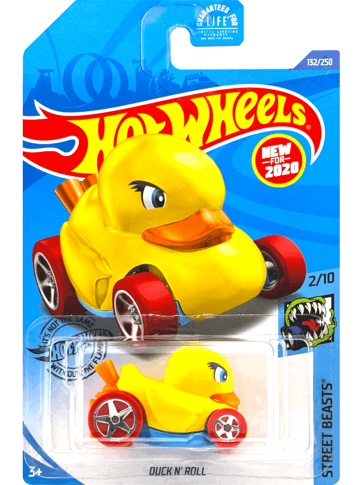 2020 Hot Wheels Mainline #132 - Duck N' Roll (Yellow) GHB60