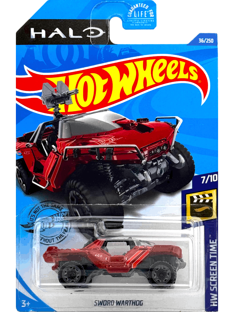 2020 Hot Wheels Mainline #036 - Halo Sword Warthog (Red) GHC79