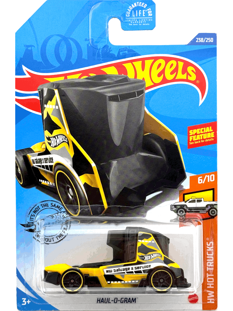 2020 Hot Wheels Mainline #238 - Haul-o-Gram Semi-Truck (Yellow) GHC38