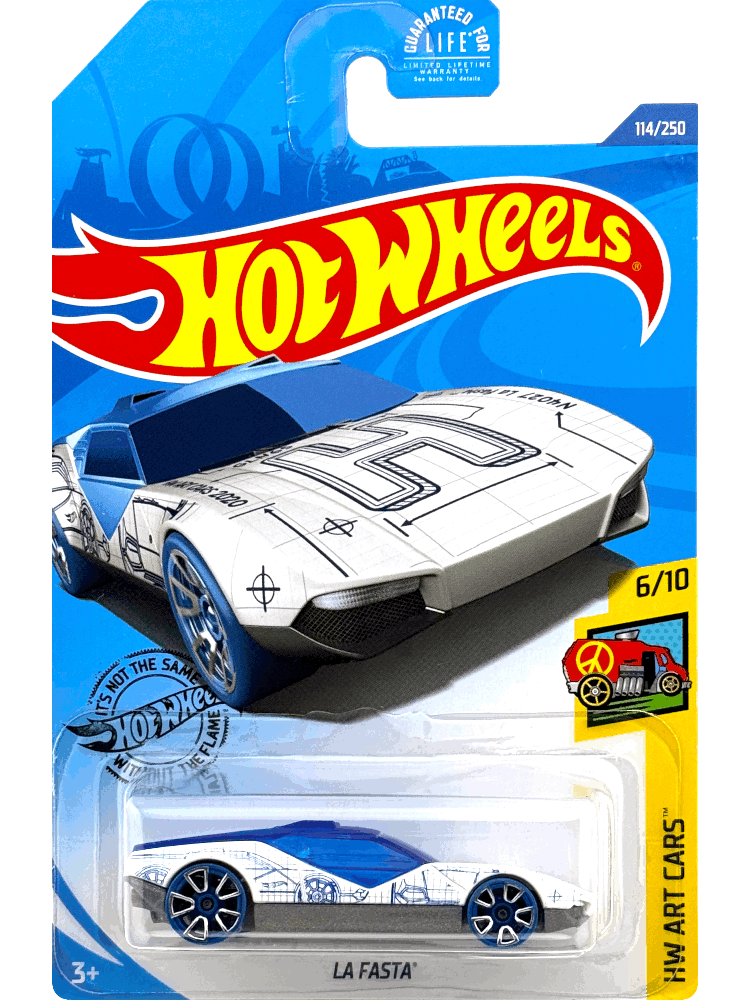 2020 Hot Wheels Mainline #114 - La Fasta (White) GLN65