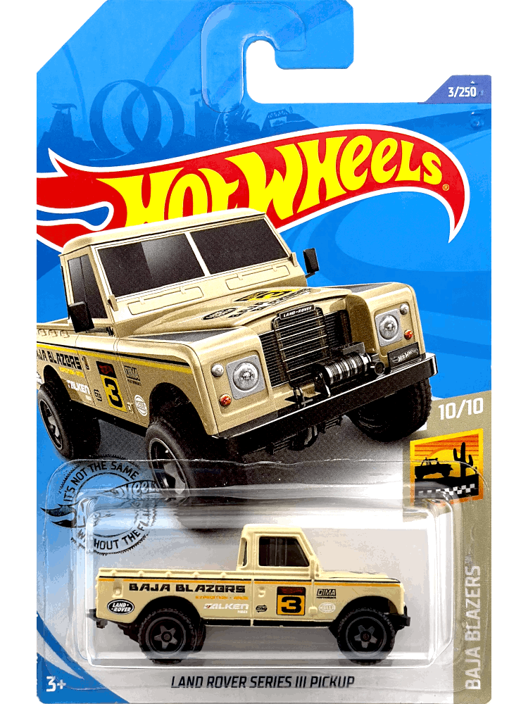 2020 Hot Wheels Mainline #003 - Land Rover Series III Pickup (Tan) GHG13