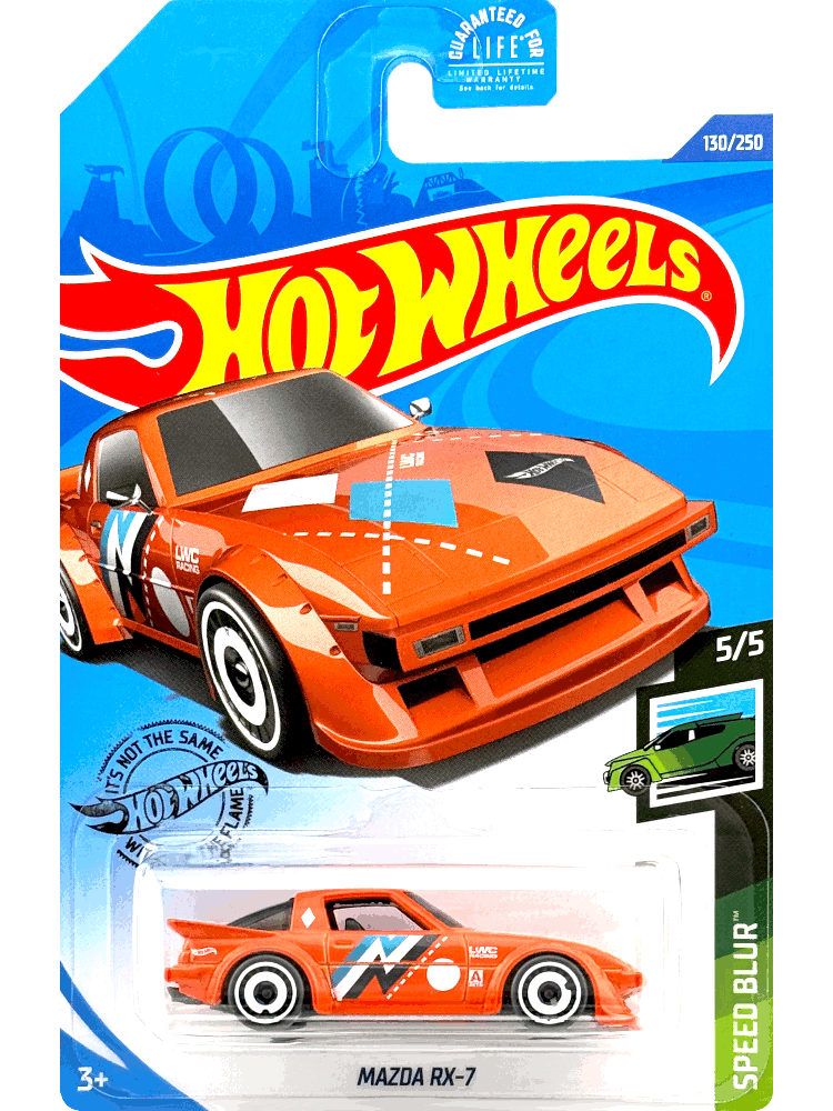 Hot Wheels '79 Mazda RX-7 Orange #120/250 2020 Mainline 5/5 Speed Blur