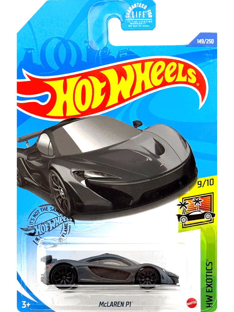 2020 Hot Wheels Mainline #149 - McLaren P1 (Grey) GHF48