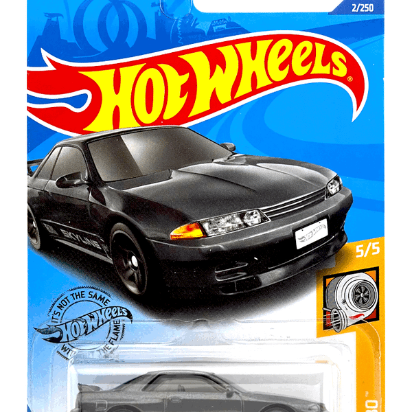 2020 Hot Wheels Mainline #002 - Nissan Skyline GT-R BNR32 (Grey) GHD03