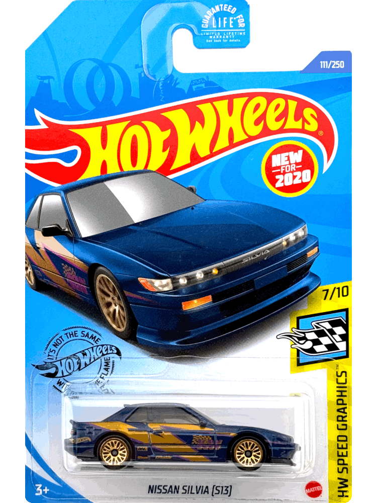 2020 Hot Wheels Mainline #111 - Nissan Silvia S13 (Blue) GHF03