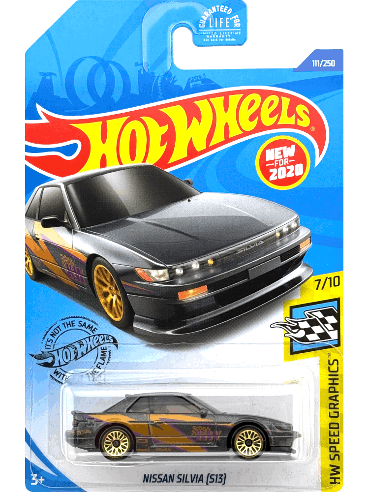 2020 Hot Wheels Mainline #111 - Nissan Silvia S13 (Grey) GHB40