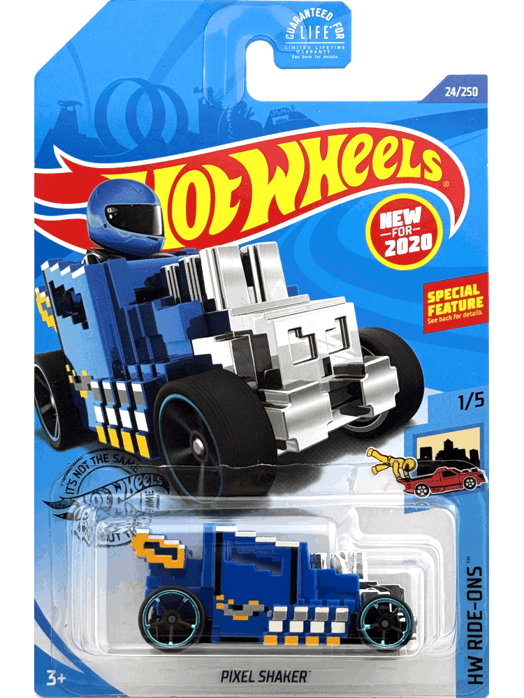 2020 Hot Wheels Mainline #024 - Pixel Shaker (Blue) GHF10