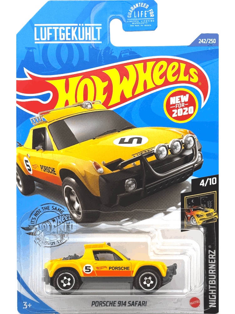 2020 Hot Wheels Mainline #242 - Porsche 914 Safari (Yellow) GHB50