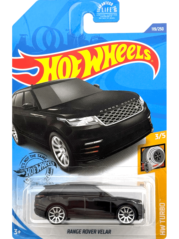 2020 Hot Wheels Mainline #119 - Range Rover Velar (Black) GHD01