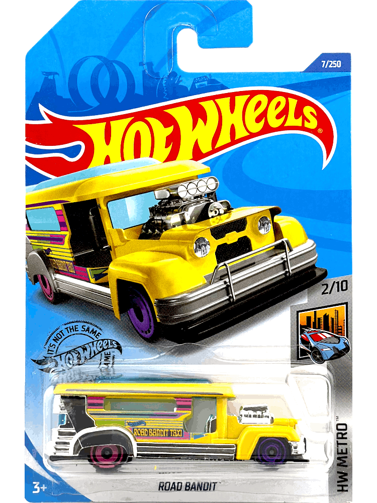 2020 Hot Wheels Mainline #007 - Road Bandit (Yellow Chrome) GHB83