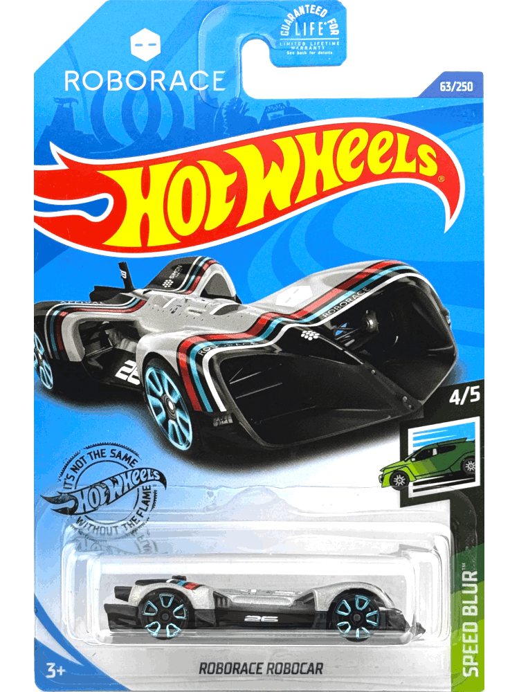 2020 Hot Wheels Mainline #063 - Roborace Robocar (Silver) GHF78