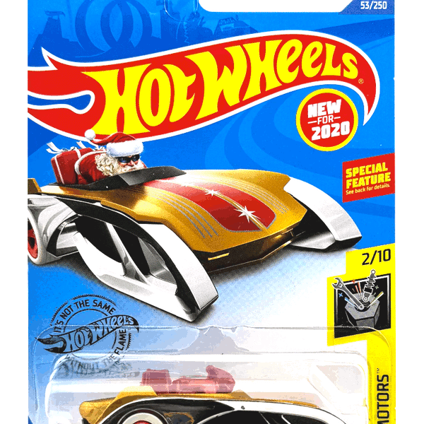 2020 Hot Wheels Mainline #53 Rockin' Santa Sled Chrome GHB61 Christmas