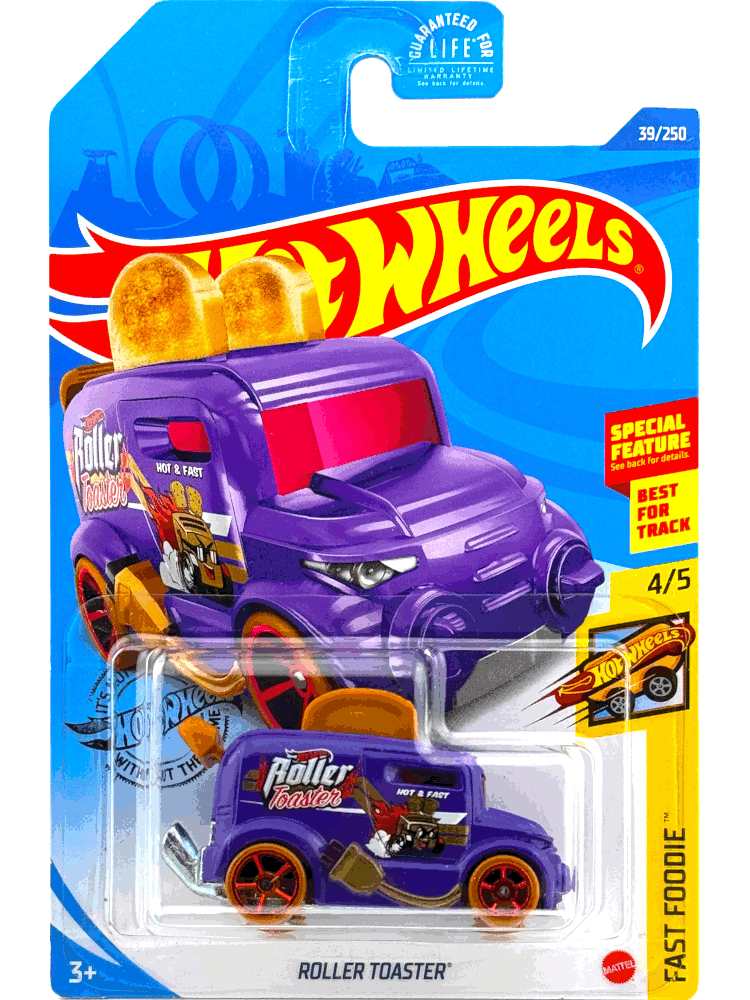 2020 Hot Wheels Mainline #039 - Roller Toaster (Purple) GHF59