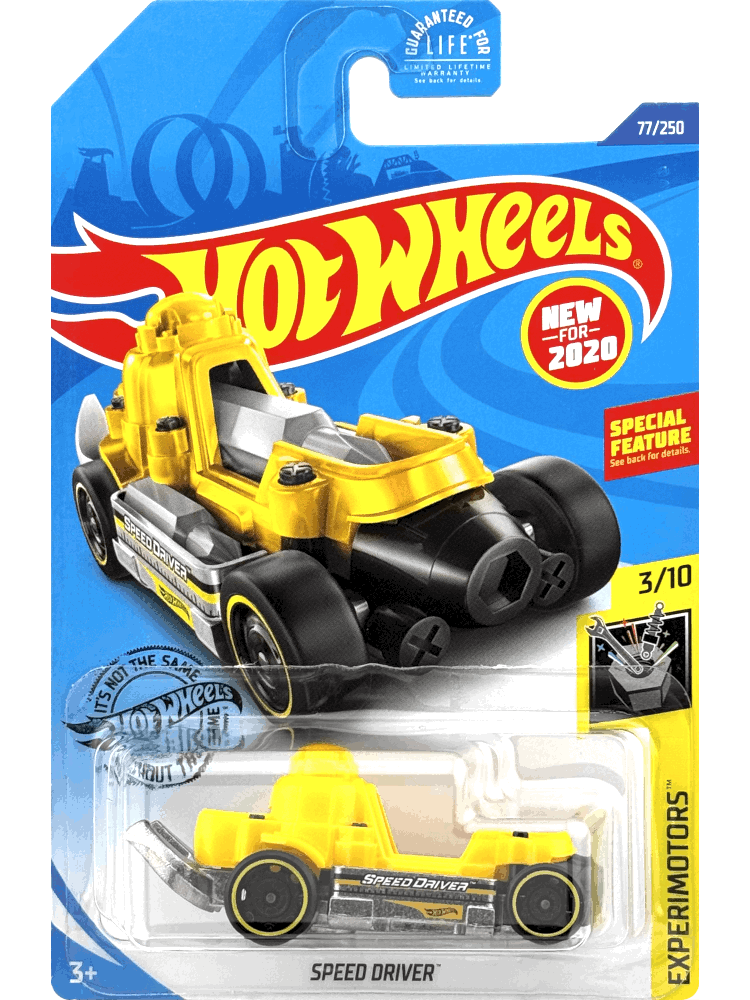 2020 Hot Wheels Mainline #077 - Speed Driver Bit Driver (Yellow) GHD89