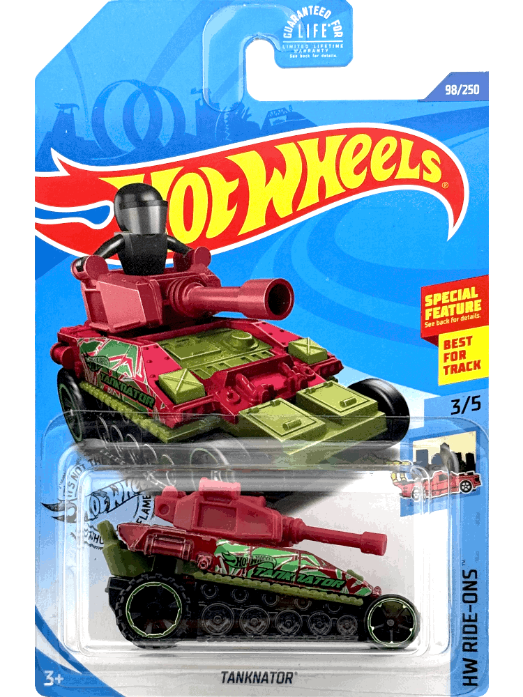 2020 Hot Wheels Mainline #098 - Tanknator (Red) GHC69