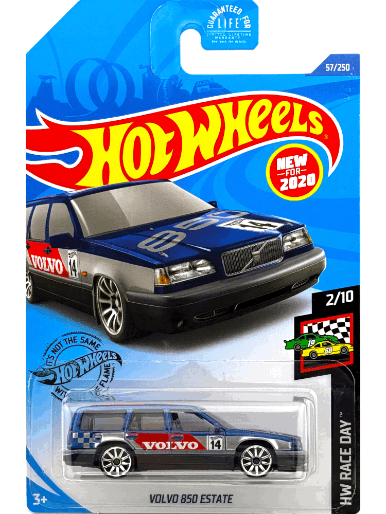 2020 Hot Wheels Mainline #057 - Volvo 850 Estate Wagon (Blue) GHD96