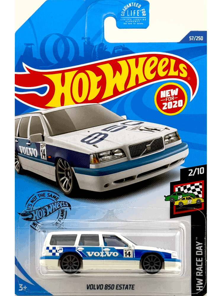 2020 Hot Wheels Mainline #057 - Volvo 850 Estate Wagon (White) GHB52