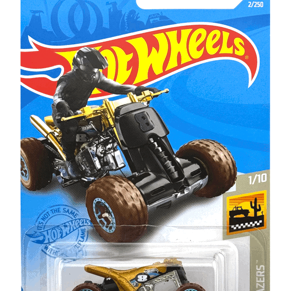 Hot Wheels Quad Rod - 4 Wheeler ATV Diecast Car (Gold